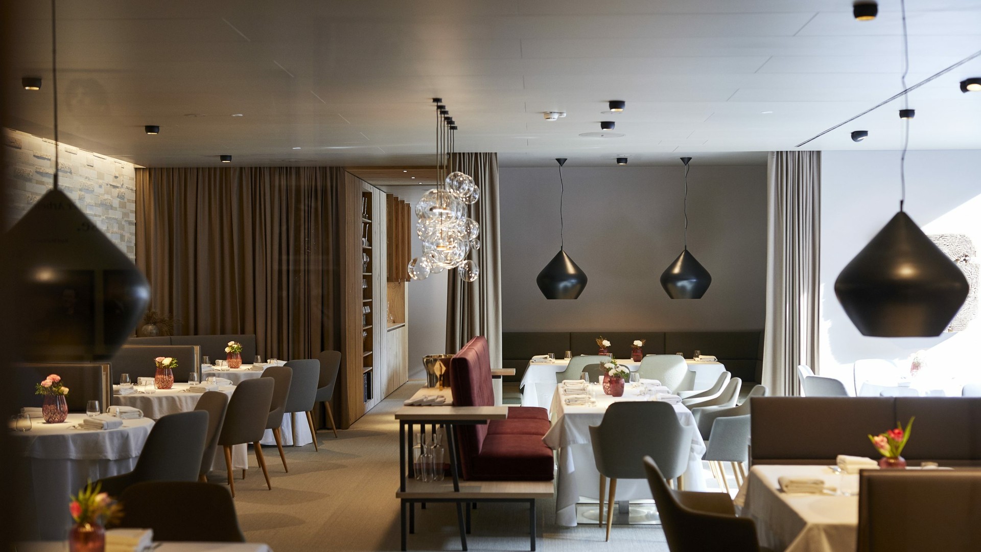 Ein Blick ins Genießerrestaurant Döllerer in Golling.